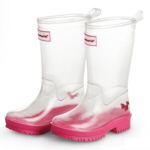 NWT Peek-A-Boo American Girl Wellie Wish Girls Discontinued Rain Boots Size 8/9